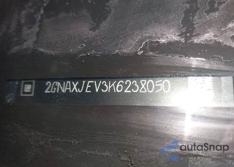 2019 Chevrolet Equinox Lt из США, поврежденный, VIN 2GNAXJEV3K6238050